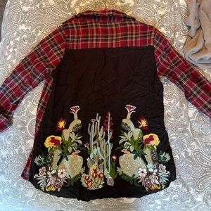 Cactus plaid button up